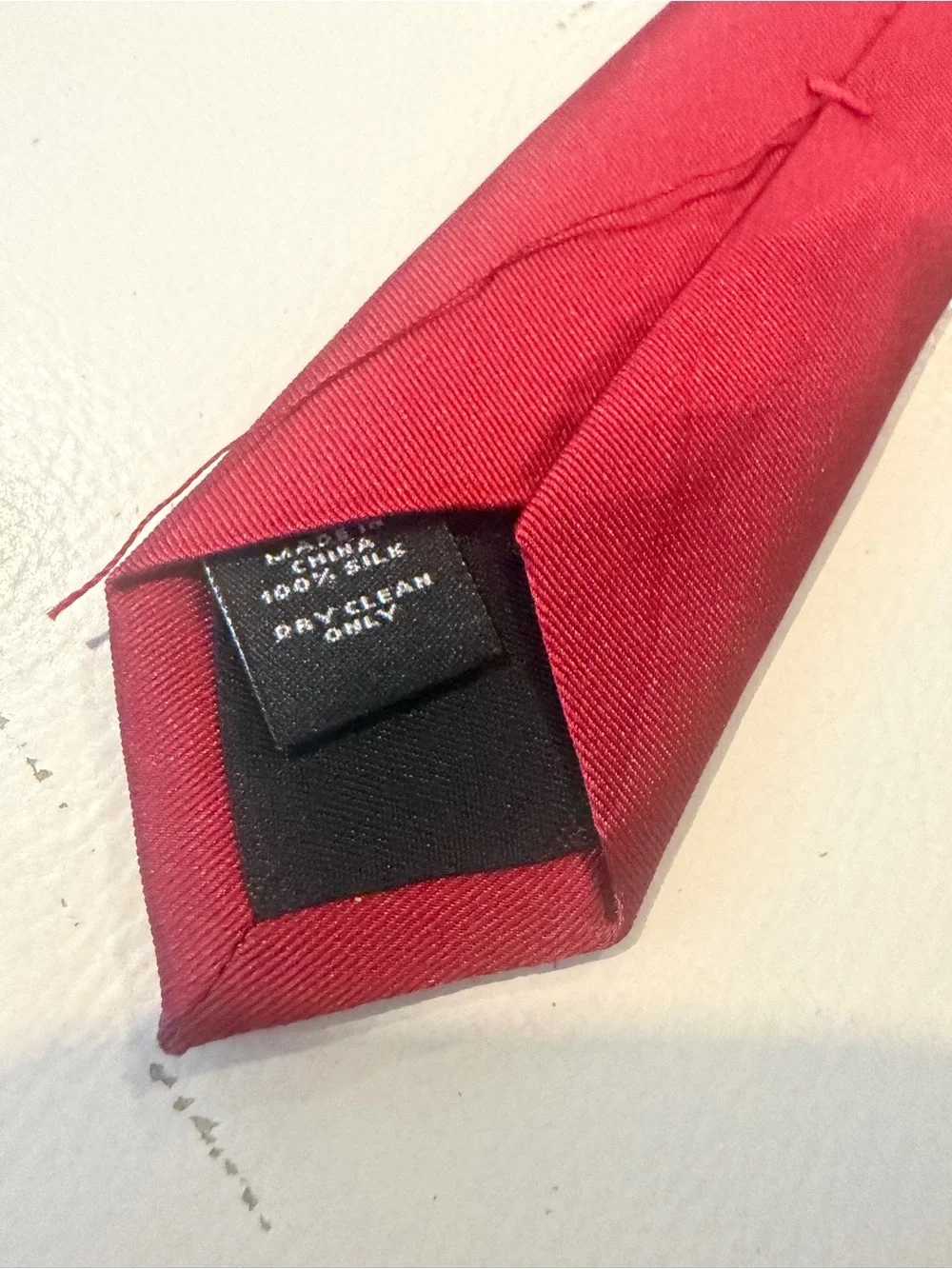 Express Solid Red Men's Neck Tie